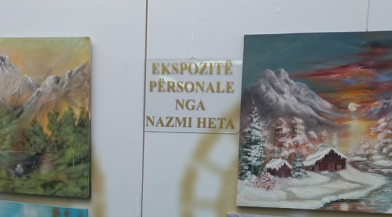 Piktori Nazmi Heta me ekspozitë personale në Biblotekën Kombëtare në Prishtinë
