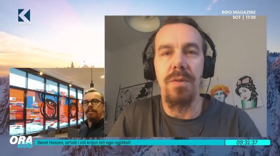 Berat Hasani, artisti i cili krijon art nga ngjitësit (VIDEO)