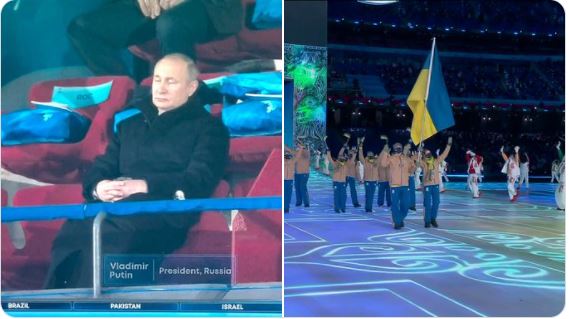 Reagimi i Putinit kur atletët ukrainas parakaluan në hapjen e Lojërave Olimpike Dimërore