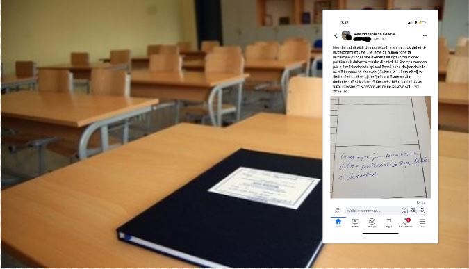 Mësimdhënësja e kritikon drejtorin për shkrimin, gabon edhe vetë (FOTO)
