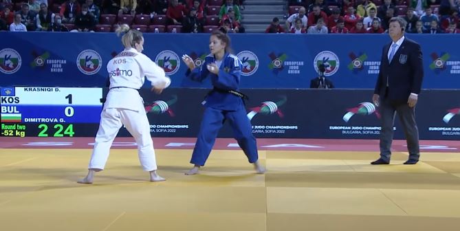 Distria Krasniqi kalon në çerekfinale të Evropianit