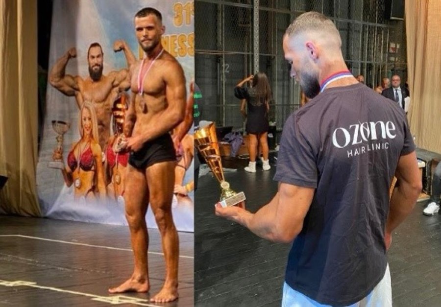 Gjergji Ismaili, shqiptari që u shpall kampion në IFBB Ballkan Championship në Serbi