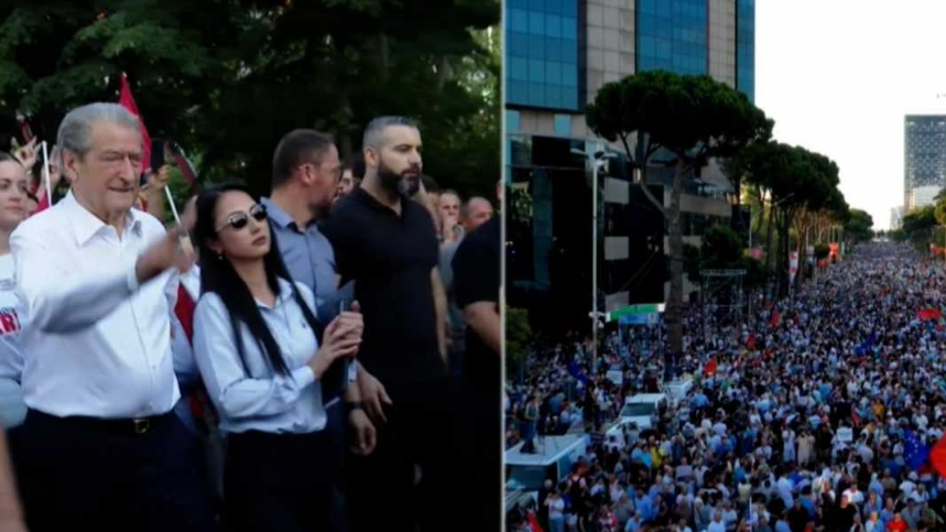 Përfundon në mënyrë paqësore protesta e opozitës në Shqipëri