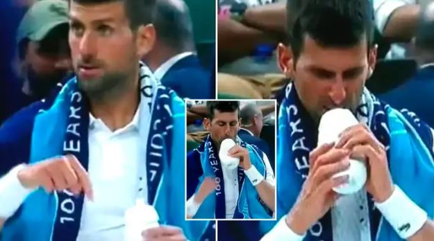 Çfarë përmbante shishja që e ndihmoi Gjokoviqin të kalojë në gjysmëfinale? (VIDEO)