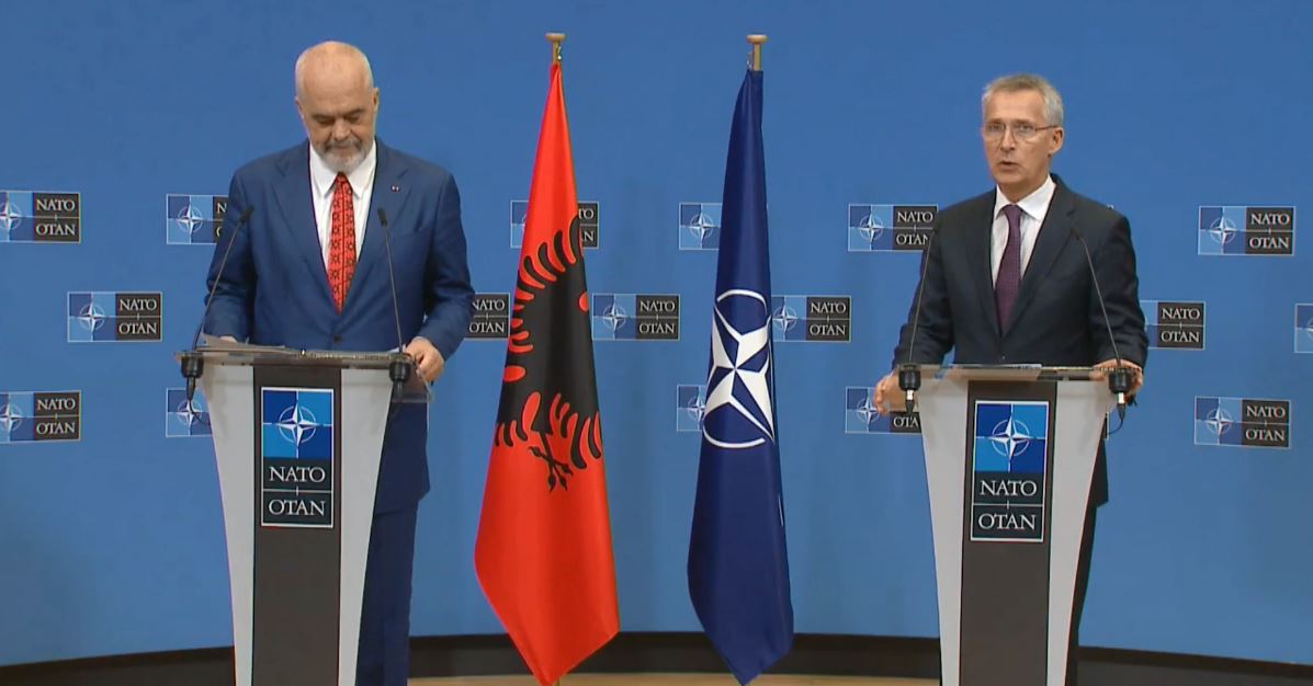 Stoltenberg, Ramës: Kontributi në Kosovë dhe Ballkanin Perëndimor kanë rëndësi strategjike për NATO-n