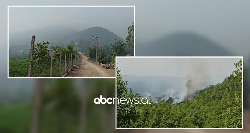 Zjarr në kufirin midis Shqipërisë dhe Greqisë, ndërhyjnë helikopterët (VIDEO)