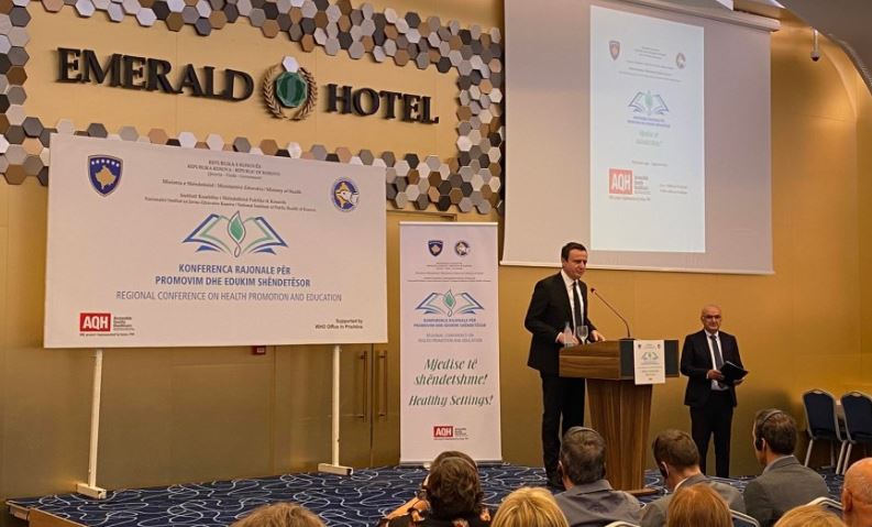 Konferenca për promovimin shëndetësor, Kurti: Sfidë mbetet promovimi për parandalimin e sëmundjeve kronike