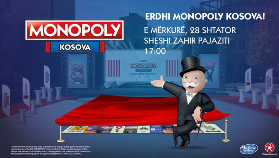 Pritjes i vjen fundi, “MONOPOLY KOSOVA” edhe zyrtarisht në tregun tonë