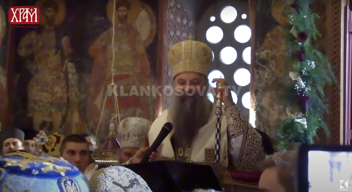 Patriarku serb, Porfirije, shugurohet në Patrikanën e Pejës (VIDEO)
