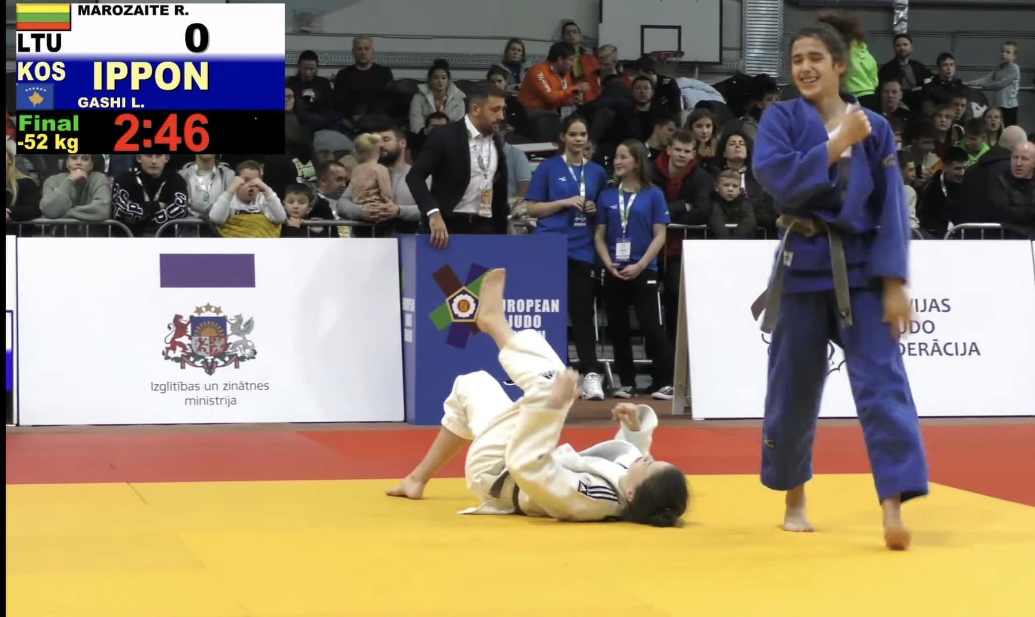 Laurina Gashi, e artë në Kupën Evropiane U18