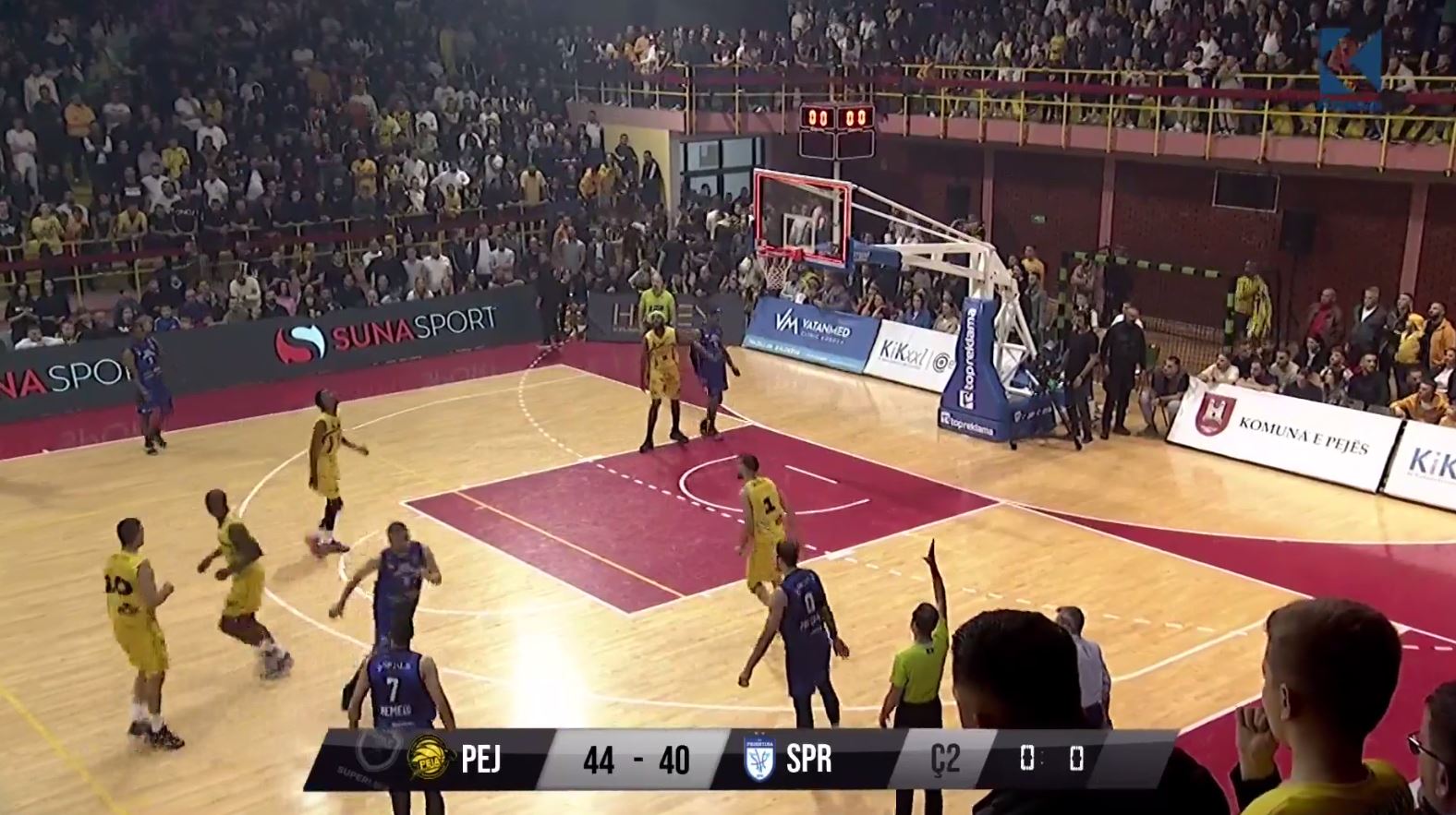 Përfundon pjesa e parë: Peja - Sigal Prishtina 44:40