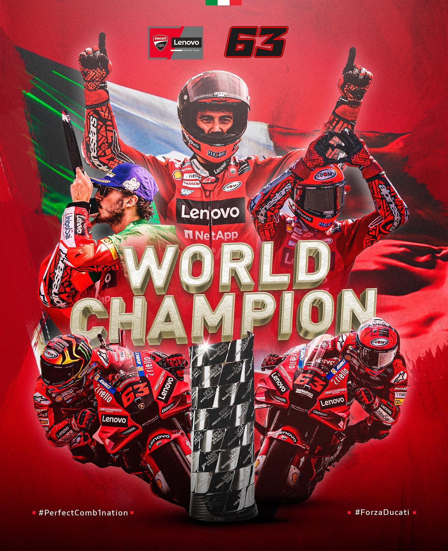 Bagnaia bënë histori në Moto GP