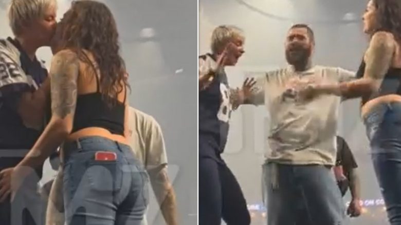 Post Malone “marton” dy fanset e tij në mes të skenës (FOTO)