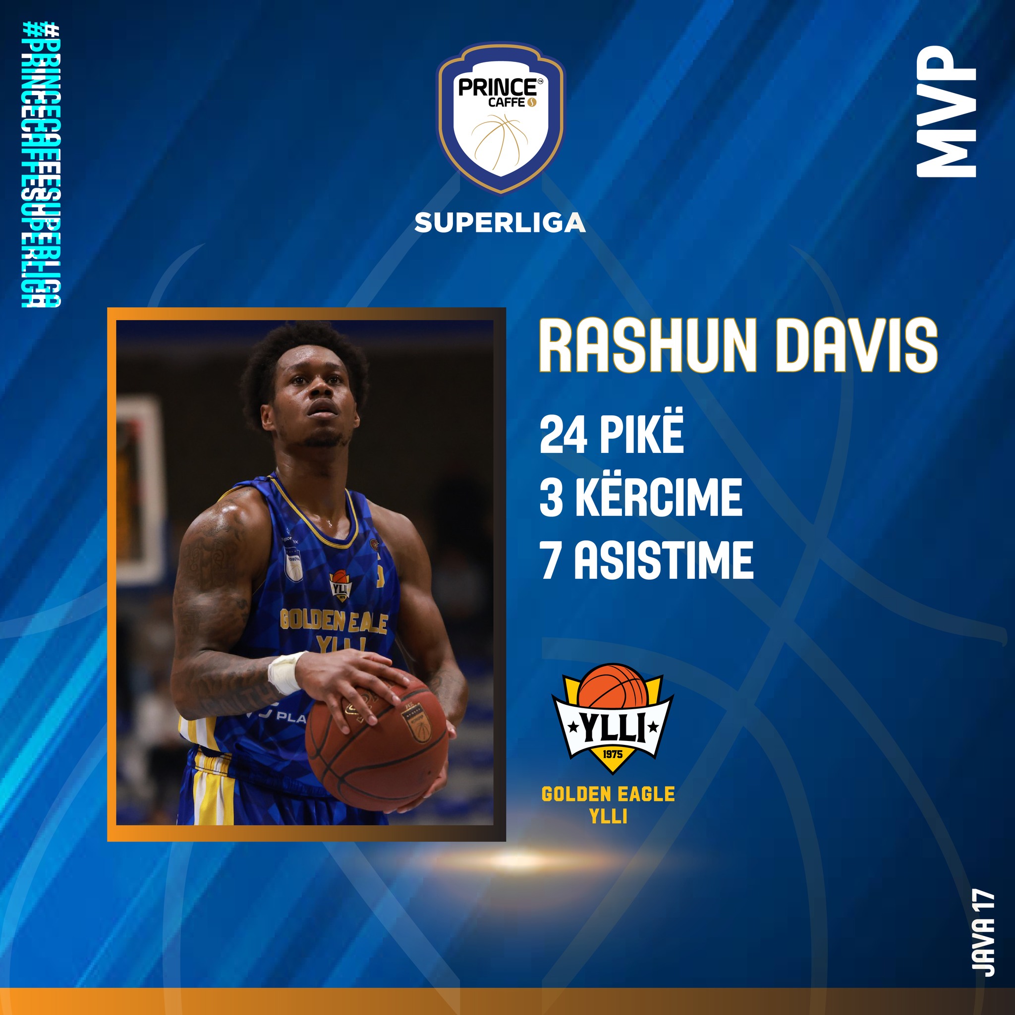 Davis, MVP në javën e 17-të