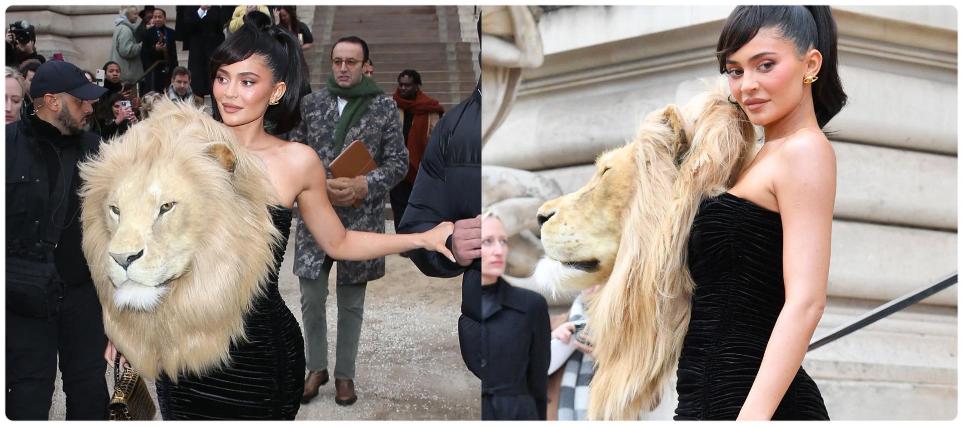 Ndjekësit e kritikojnë pafund Kylie Jenner për fustanin "me kokë luani" (FOTO)