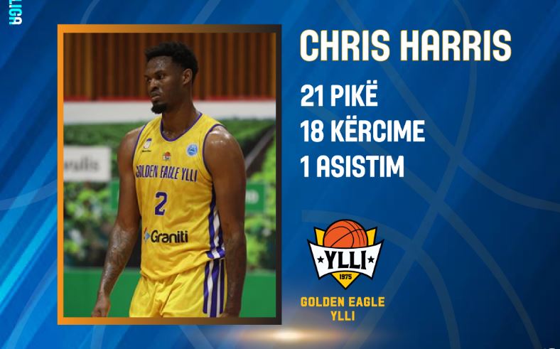 Harris, MVP i javës së 25-të në Prince Caffe Superligën e Kosovës në basketboll