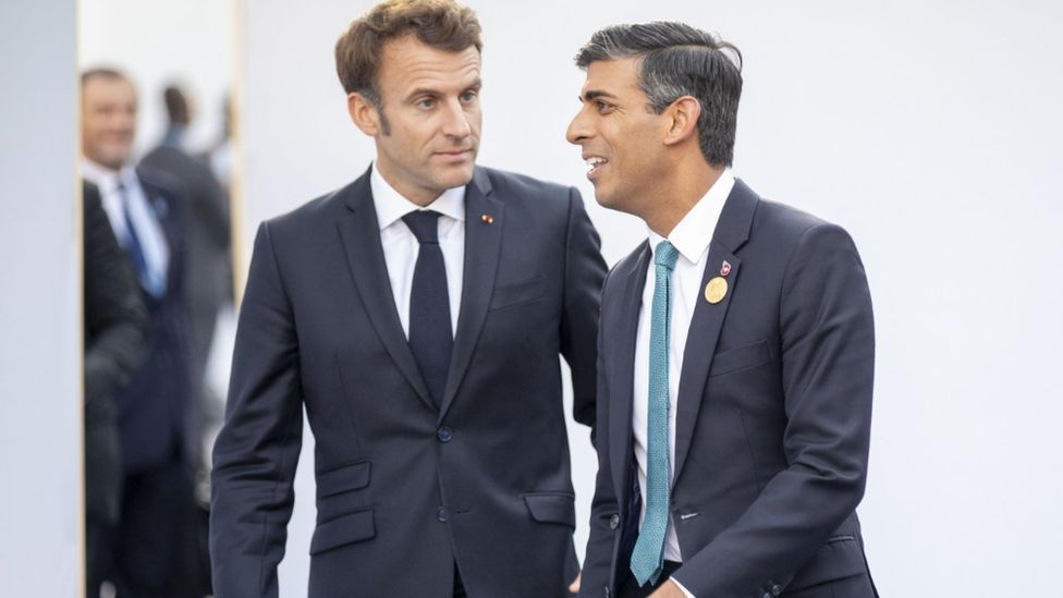 Emmanuel Macron dhe Rishi Sunak