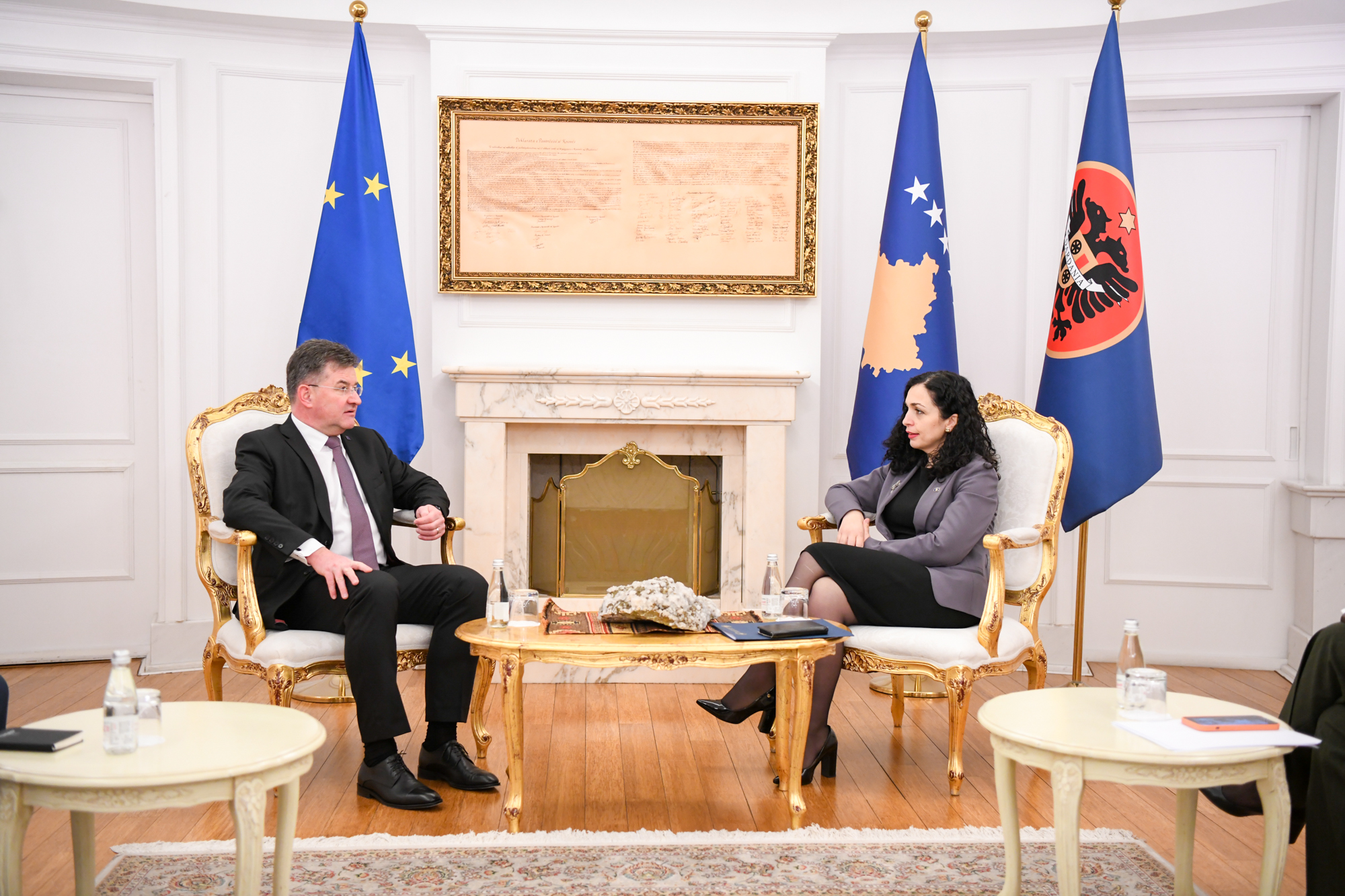 vjosa osmani miroslav lajcak prishtine 9 mars presidenca