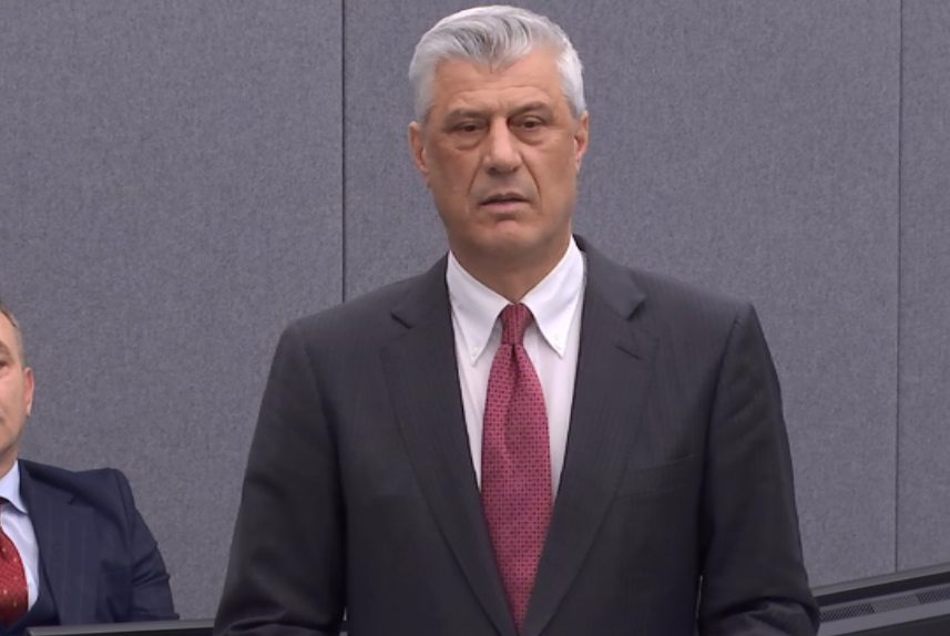 Hashim Thaçi para Gjykatës Speciale në Hagë. Foto: Arkiv