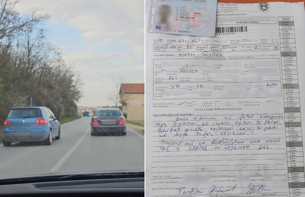 Tejkalon në vijë të plotë, fotografohet dhe raportohet në polici (FOTO)