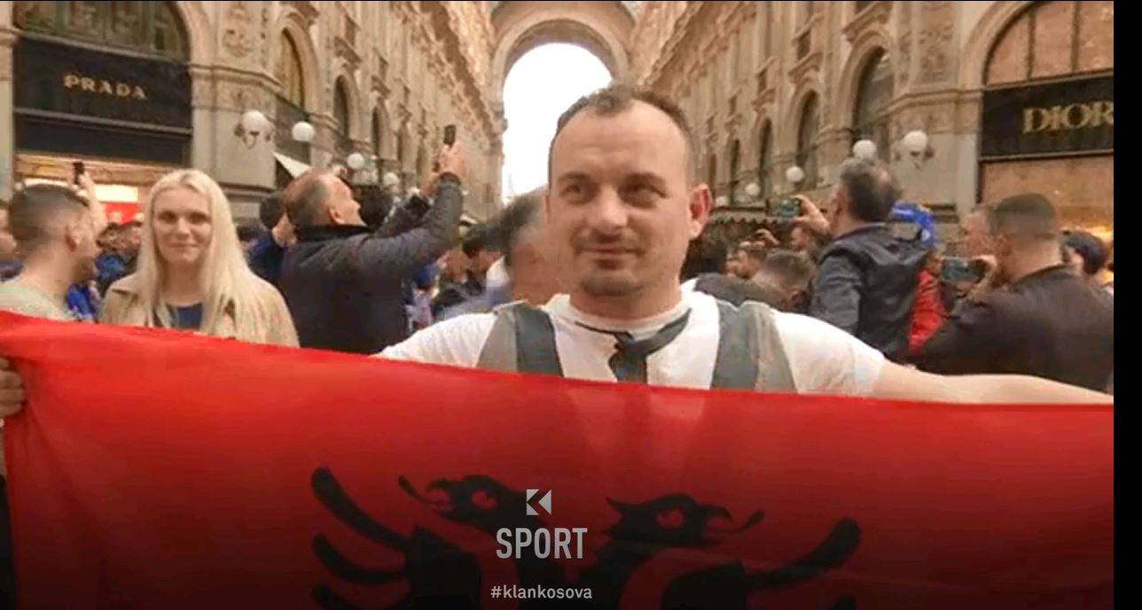 Mijëra tifozë shqiptar të Interit e bllokojnë qendren e Milanos (VIDEO)