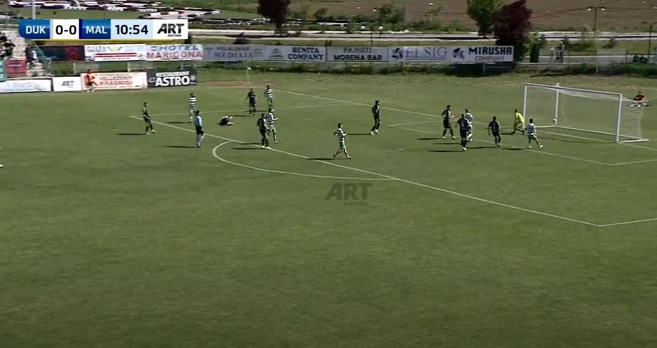 Altin Mërlaku shkund rrjetën e Malishevës, por gol nuk ka (VIDEO)