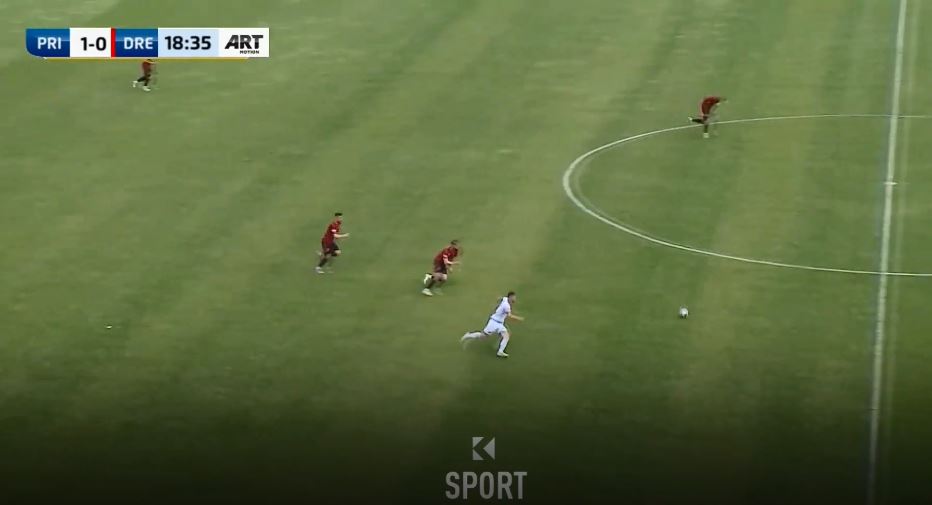 Golat në ndeshjen Prishtina – Drenica (VIDEO)