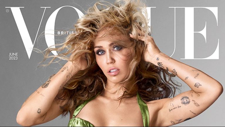 Miley Cyrus shkëlqen në paraqitjen e saj në kopertinën e Vogue