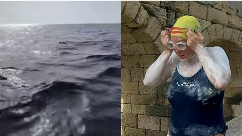 Historike, 35 vjeçarja shqiptare noton nga Otranto për në Vlorë (VIDEO)