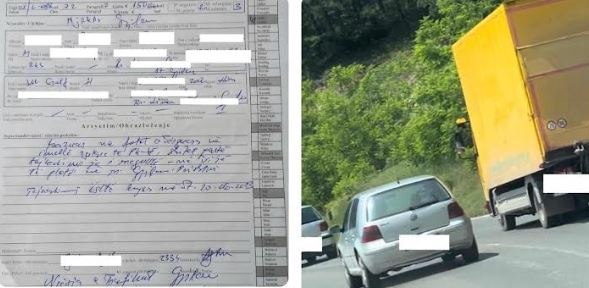 Tejkaluan në vijë të plotë, iu merret për tre muaj patentë shoferi dy shoferëve