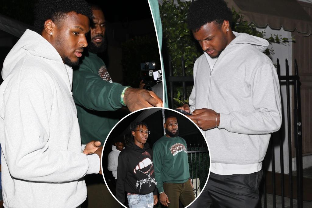 Fotoja e parë e LeBron dhe Bronny James së bashku që nga arresti kardiak