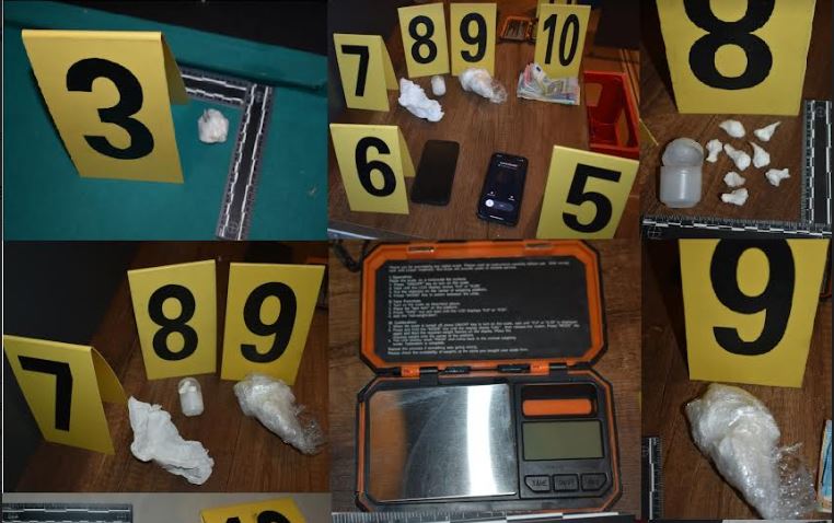 Pesë të arrestuar, policia sekuestron drogë në vlerë të 10 mijë eurove
