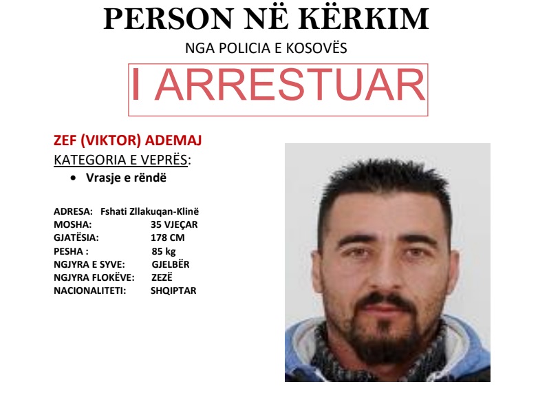 Arrestohet i dyshuari për vrasjen e dyfishtë në Gjakovë