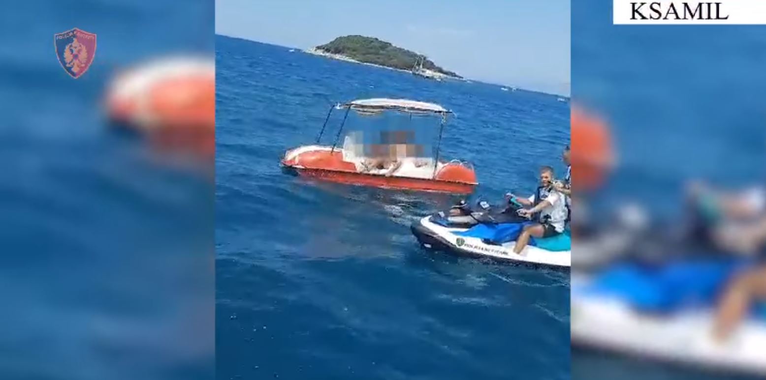 Ksamil, ndihmohen nga policia për të dalë në breg katër turistë