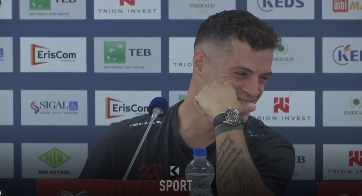 Zgjate dorën për barazim, qesh fort Granit Xhaka