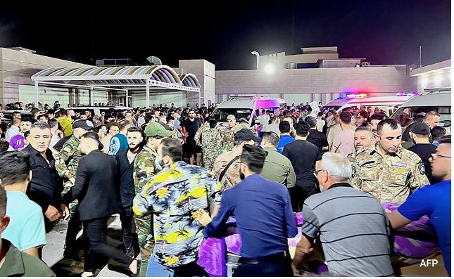 Mbi 100 të vdekur nga zjarri në një dasmë në Irak