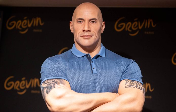 Gallatë me figurën e The Rockut