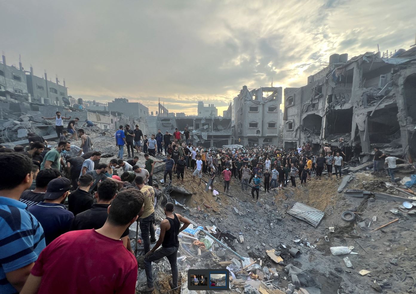Shpërthimi masiv në kampin e refugjatëve në Jabalia, raportohet për shumë viktima