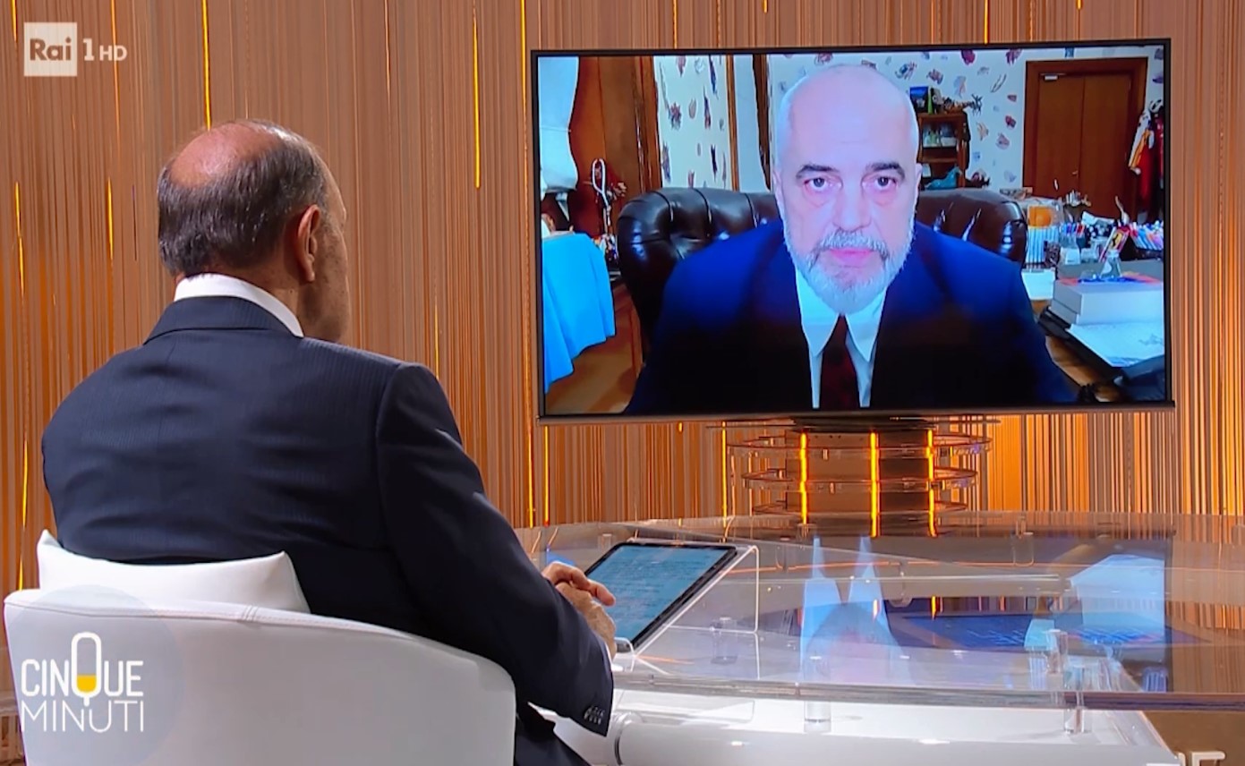 Rama intervistë për “Cinque Minuti”, flet për marrëveshjen e bashkëpunimit Shqipëri-Itali për refugjatët