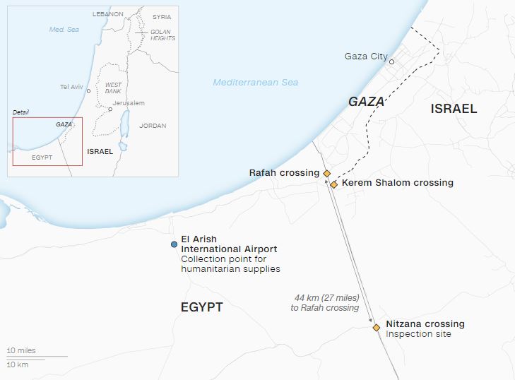 Autoritetet izraelite: Më shumë se 200 kamionë me ndihma humanitare u transferuan në Gaza