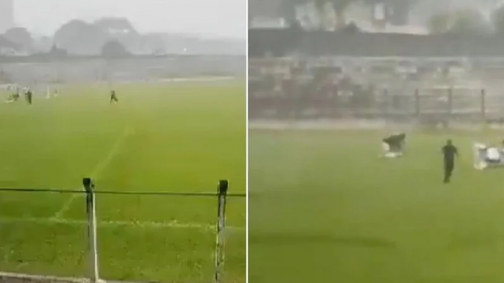 Brazil: Një futbollist vritet nga rrufeja, lëndohen gjashtë të tjerë (VIDEO)