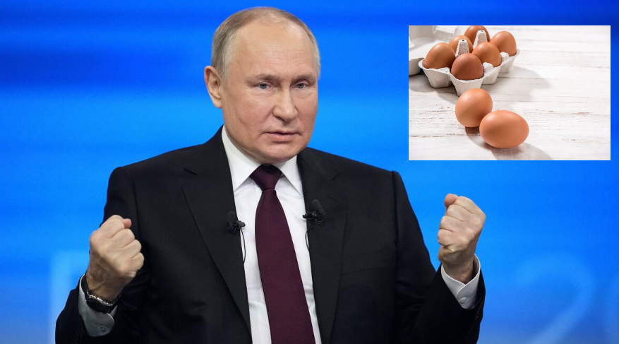 Putin në mes të qeshurave e shakasë së ndyrë “kërkon falje” për çmimin e lartë të vezëve