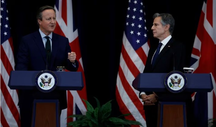 Cameron dhe Blinken diskutuan për bazën ajrore 'jetike' amerikane në Diego Garcia