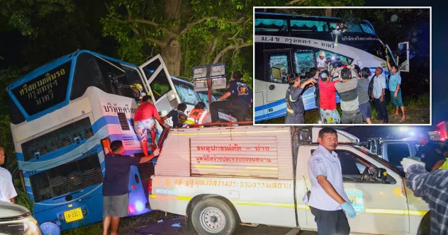 Ngasësin e zë gjumi, 14 të vdekur e 30 të lënduar nga aksidenti i autobusit në Tajlandë