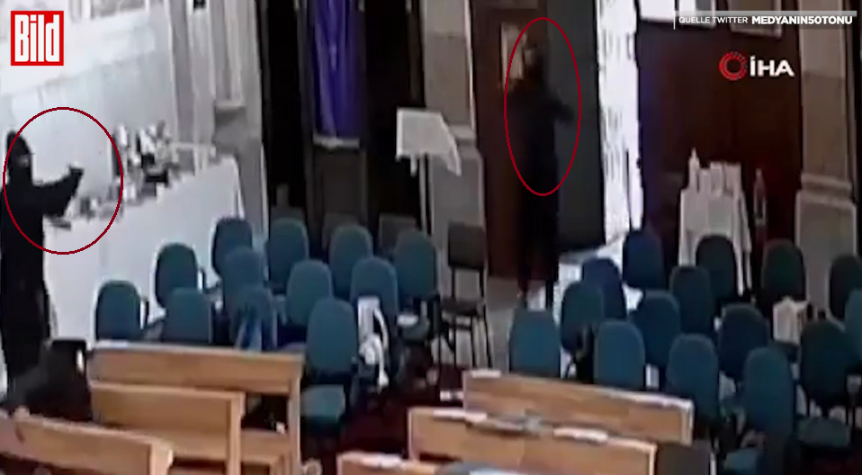 Një i vrarë nga një sulm me armë zjarri në një kishë në Stamboll (VIDEO)