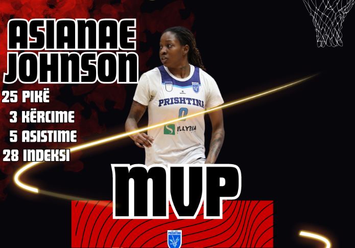 Asianae Johnson, MVP e javës së gjashtë në Liga Unike Femrat