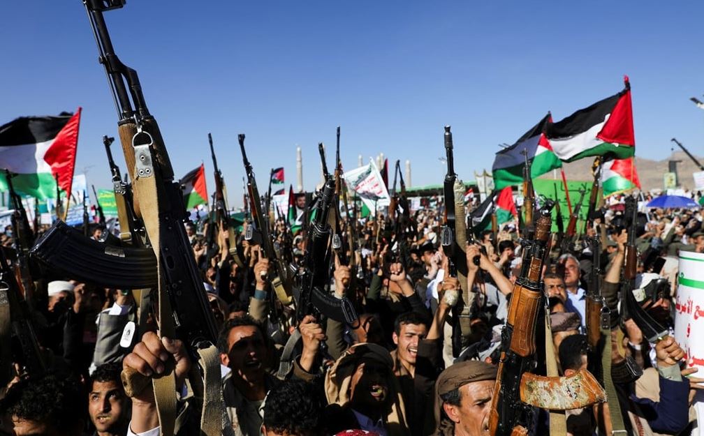 Marshim masiv pro-palestinez në Sanaa të Jemenit (FOTO)