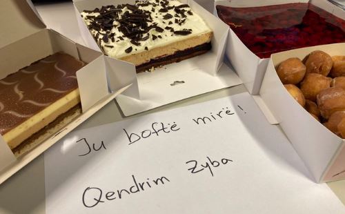 Qëndrim Zyba bën gjest fantastik, iu çon ëmbëlsira punonjësve të Legias