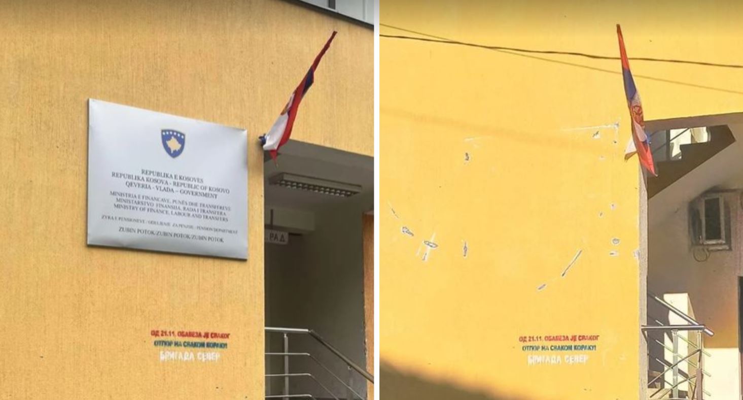 Persona të panjohur largojnë tabelën e vendosur nga MAPL-ja në Zubin Potok