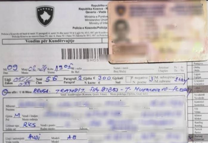 Voziti 193 km/h në Ferizaj, gjobitet dhe i merret patentë shoferi